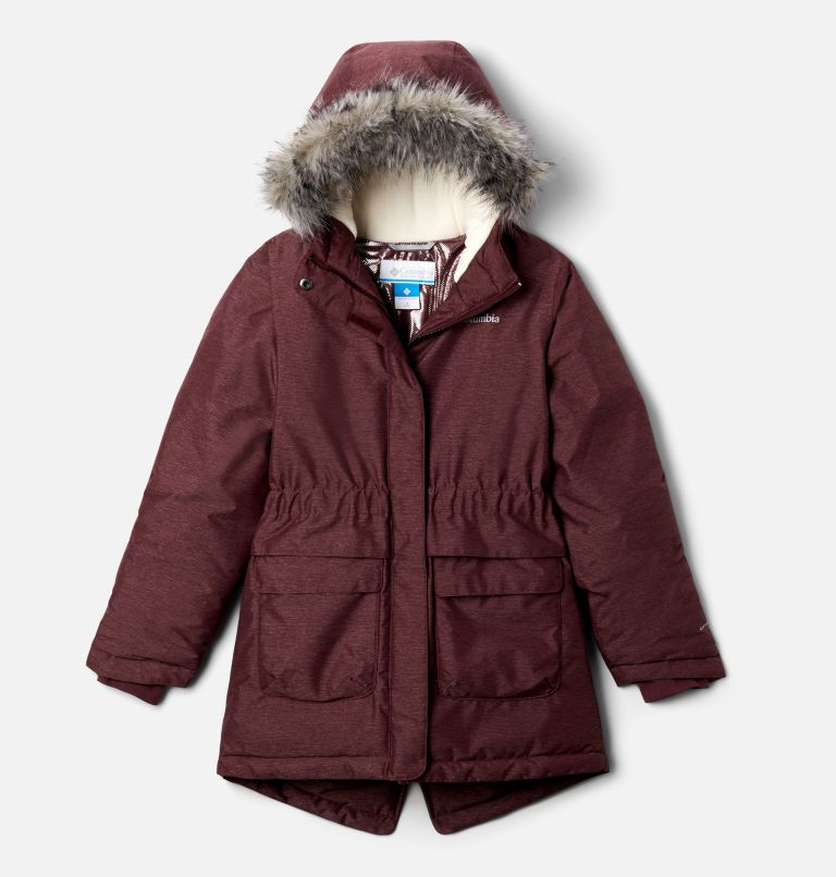 Girls’ Nordic Strider Jacket, Color: Malbec Heather, image 1