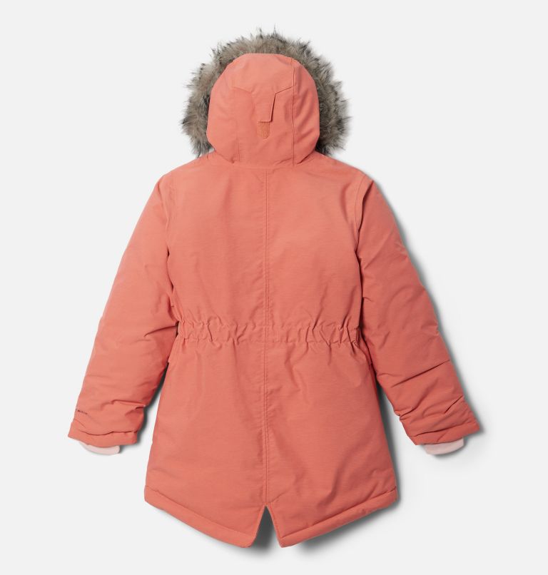 Girls Nordic Strider Winter Parka, Color: Faded Peach Heather, image 2