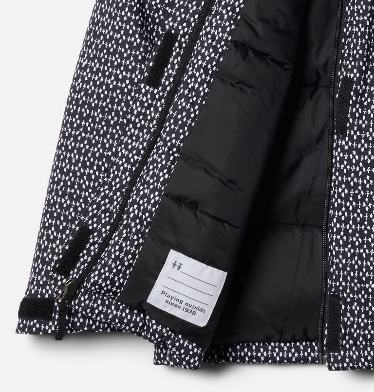Girls’ Horizon Ride Jacket, Color: Black Sparklers Print, image 3