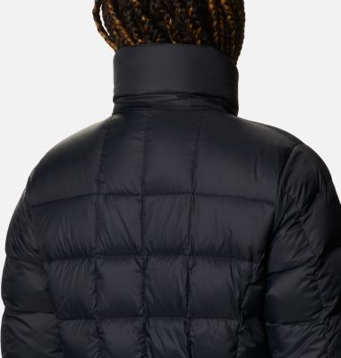 columbia hexbreaker long down jacket