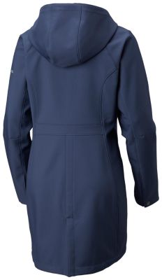 columbia women's take to the streets ii long softshell jacket