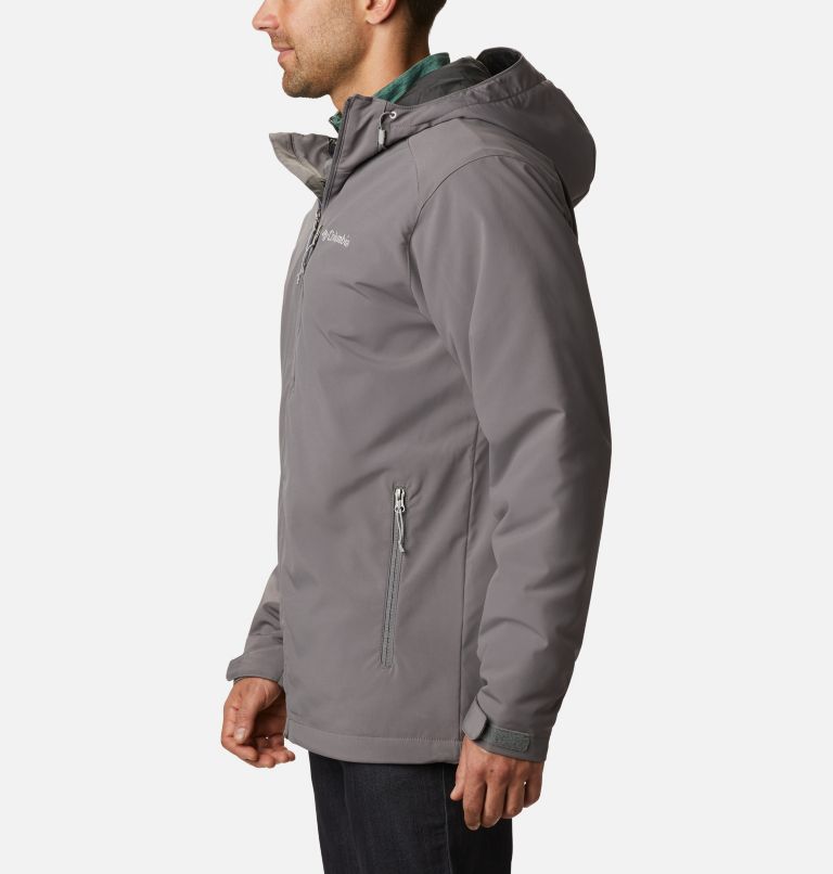Thumbnail: Men’s Gate Racer Insulated Softshell Jacket, Color: City Grey, image 3