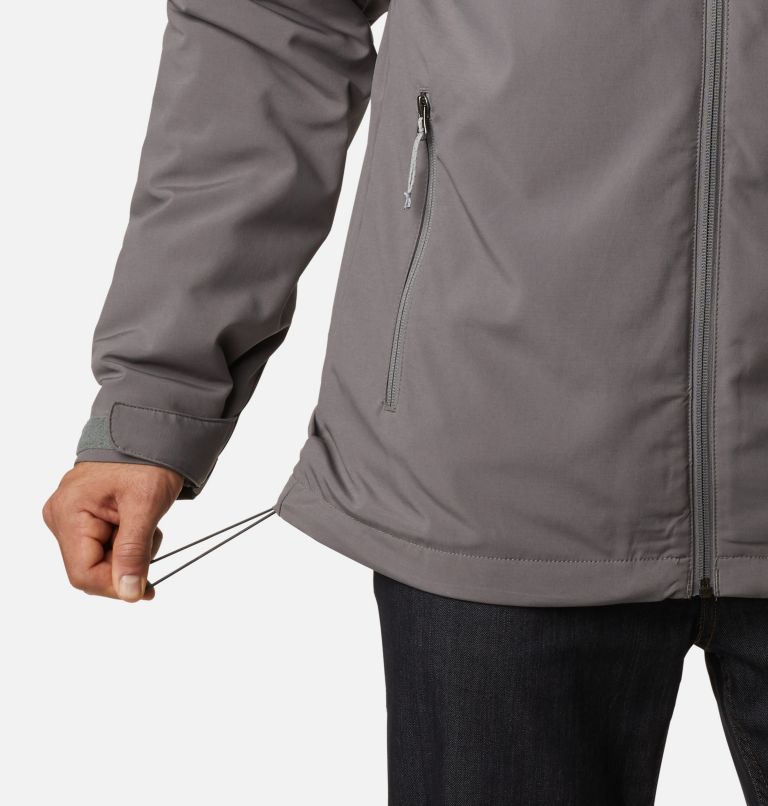 Thumbnail: Men’s Gate Racer Insulated Softshell Jacket, Color: City Grey, image 6