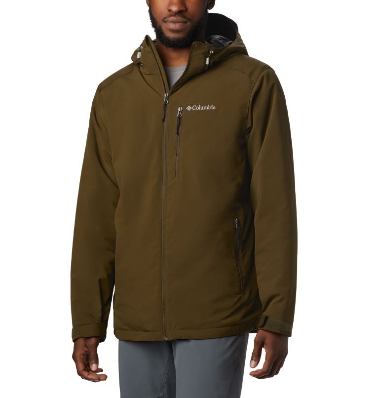 Men’s Gate Racer Insulated Softshell Jacket, Color: Olive Green, image 1