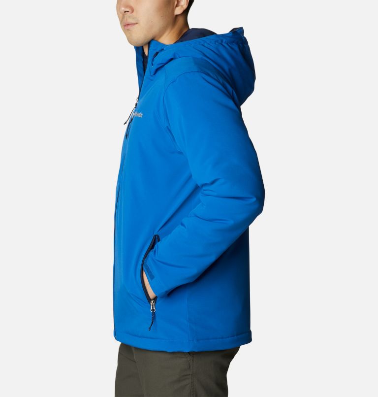 Men’s Gate Racer Insulated Softshell Jacket, Color: Bright Indigo, Collegiate Navy, image 3