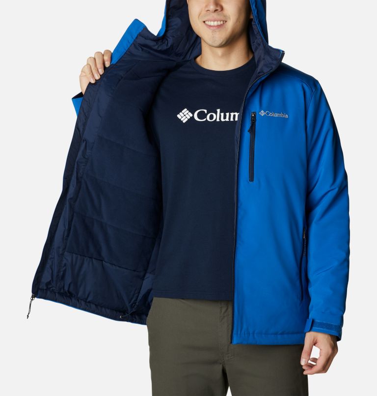 Thumbnail: Men’s Gate Racer Insulated Softshell Jacket, Color: Bright Indigo, Collegiate Navy, image 5