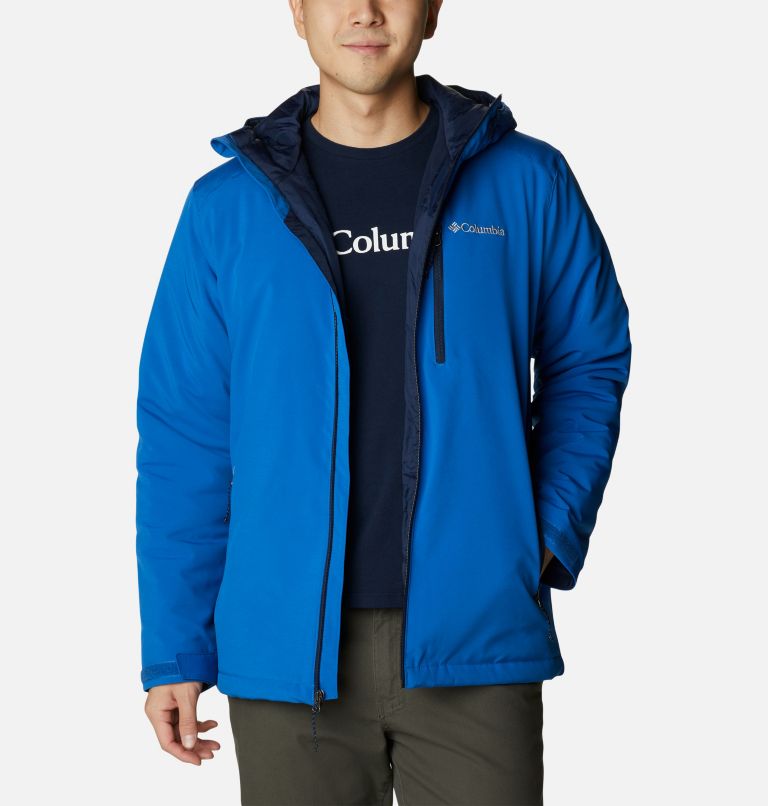 Thumbnail: Men’s Gate Racer Insulated Softshell Jacket, Color: Bright Indigo, Collegiate Navy, image 7