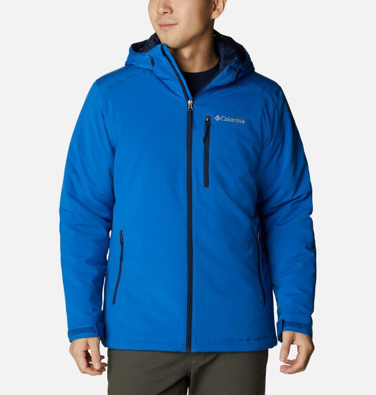 Thumbnail: Men’s Gate Racer Insulated Softshell Jacket, Color: Bright Indigo, Collegiate Navy, image 1
