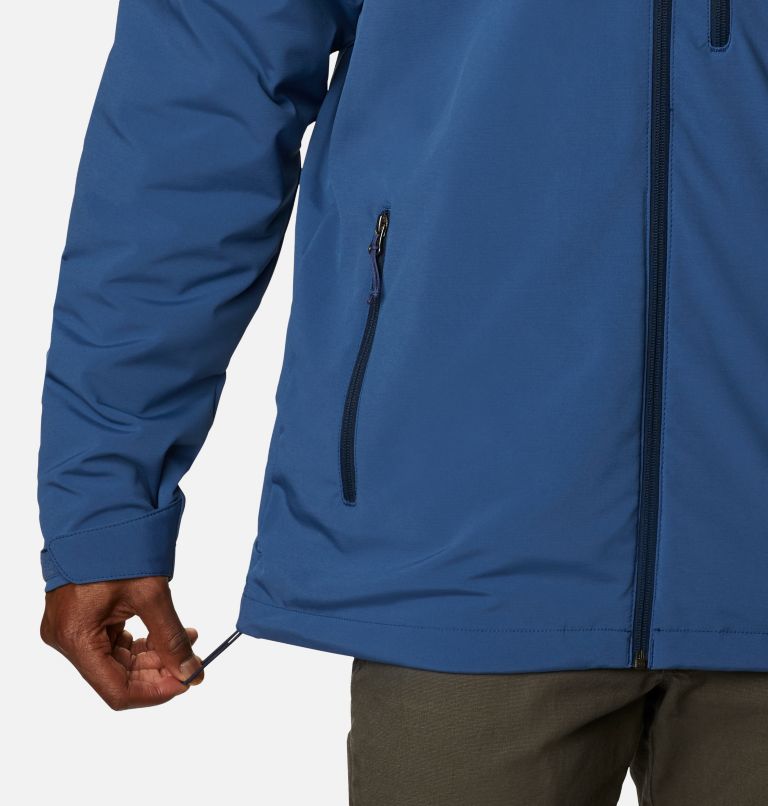 Men’s Gate Racer Insulated Softshell Jacket, Color: Night Tide, Collegiate Navy Zips