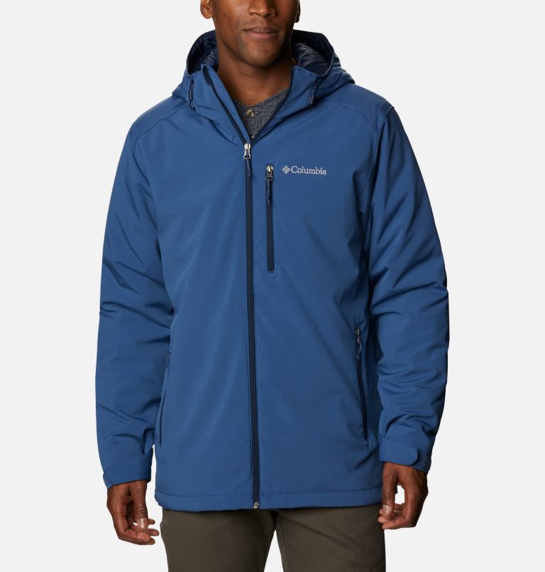 Men’s Gate Racer Insulated Softshell Jacket, Color: Night Tide, Collegiate Navy Zips