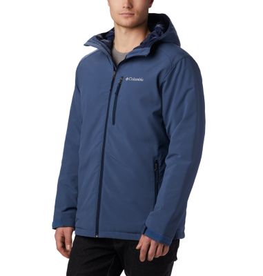 columbia mountain village hooded softshell