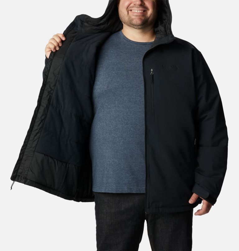 Thumbnail: Men's Gate Racer Softshell Hooded Jacket - Big, Color: Black, image 5