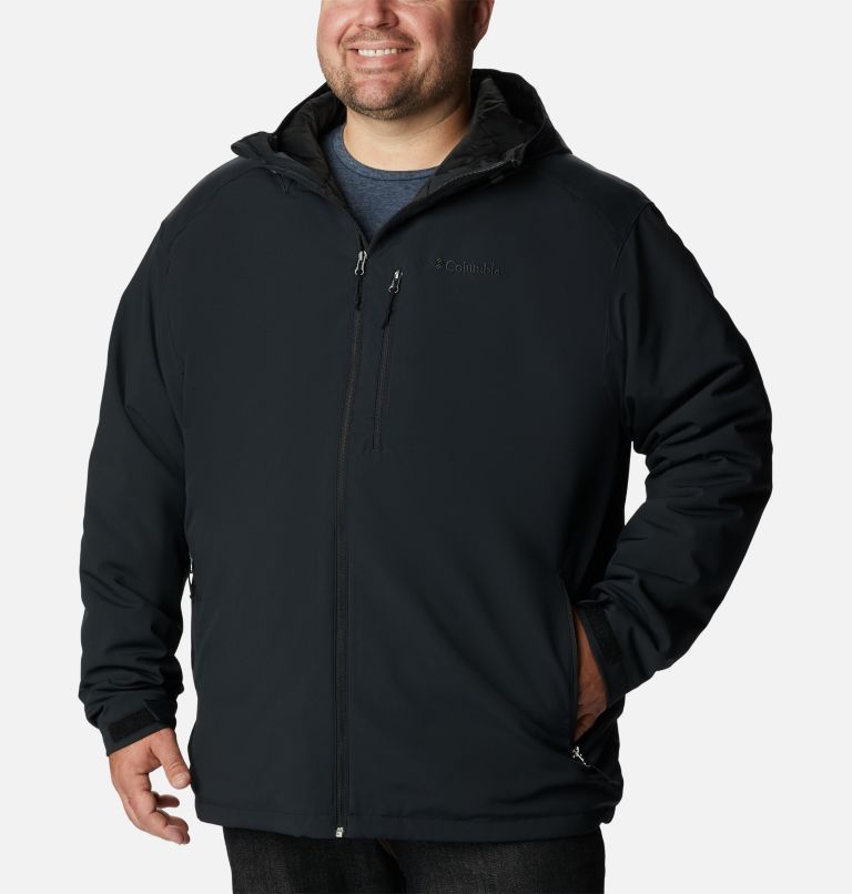 Men's Gate Racer Softshell Hooded Jacket - Big, Color: Black, image 1