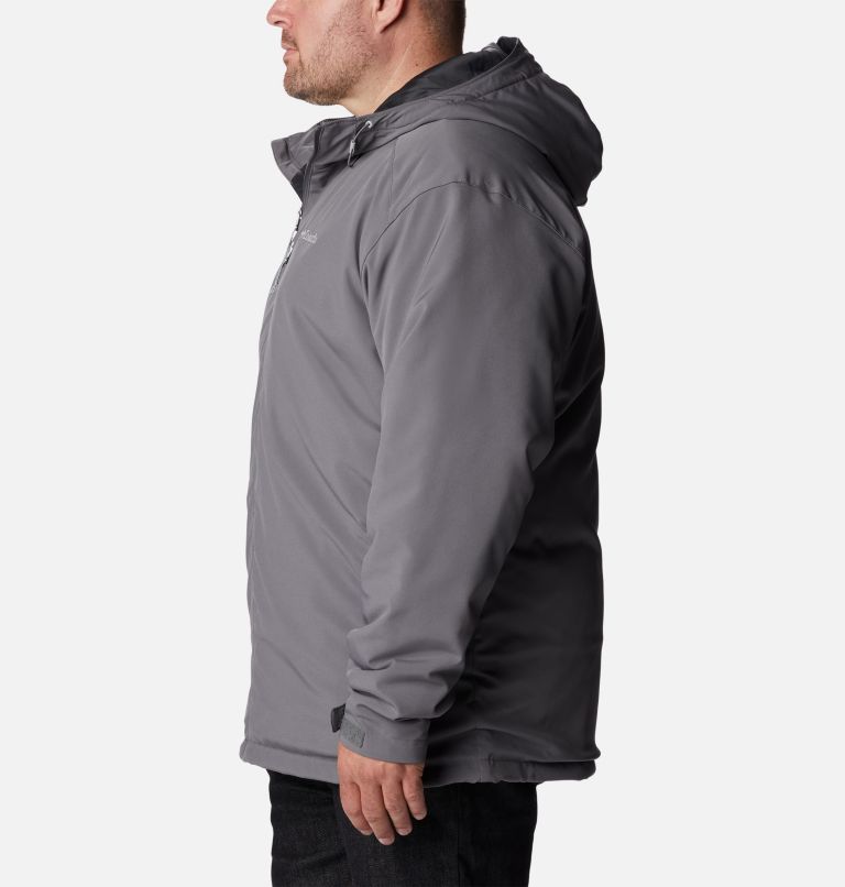 Men's Gate Racer Softshell Hooded Jacket - Big, Color: City Grey