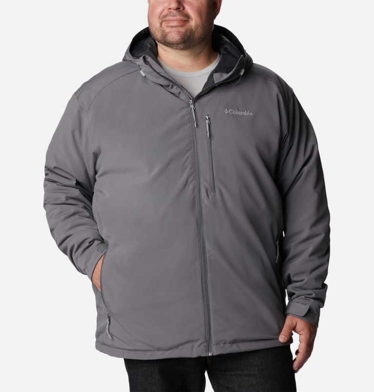 Men's Gate Racer Softshell Hooded Jacket - Big, Color: City Grey, image 1