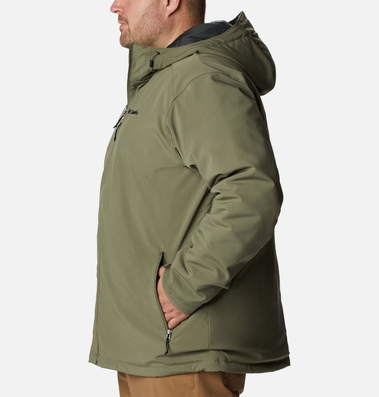 Men's Gate Racer Softshell Hooded Jacket - Big, Color: Stone Green, image 3