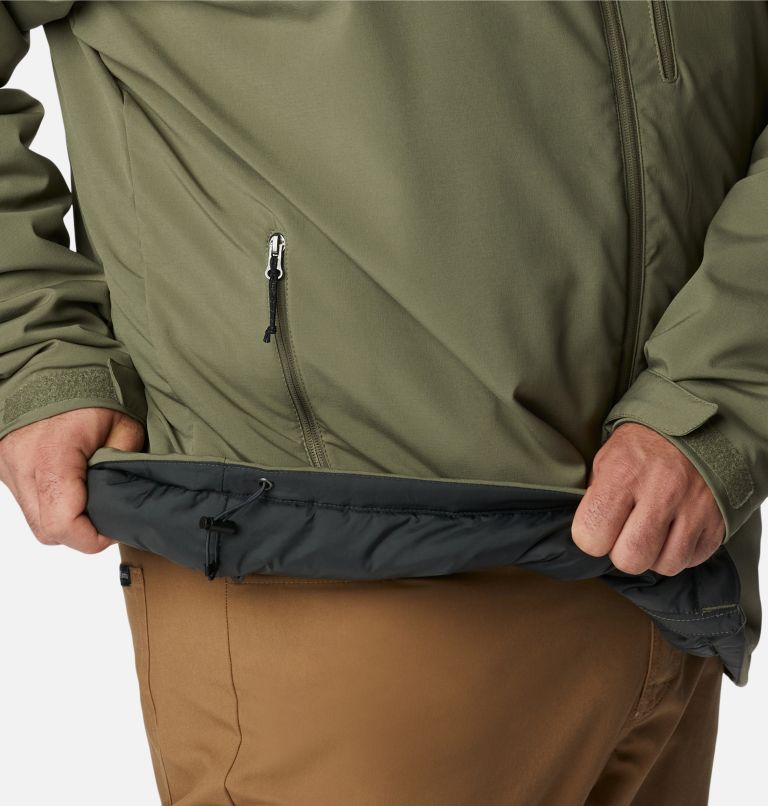 Men's Gate Racer Softshell Hooded Jacket - Big, Color: Stone Green, image 6