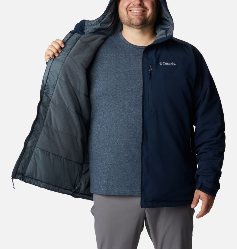 Thumbnail: Men's Gate Racer Softshell Hooded Jacket - Big, Color: Collegiate Navy, image 5