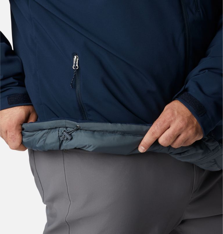 Thumbnail: Men's Gate Racer Softshell Hooded Jacket - Big, Color: Collegiate Navy, image 6