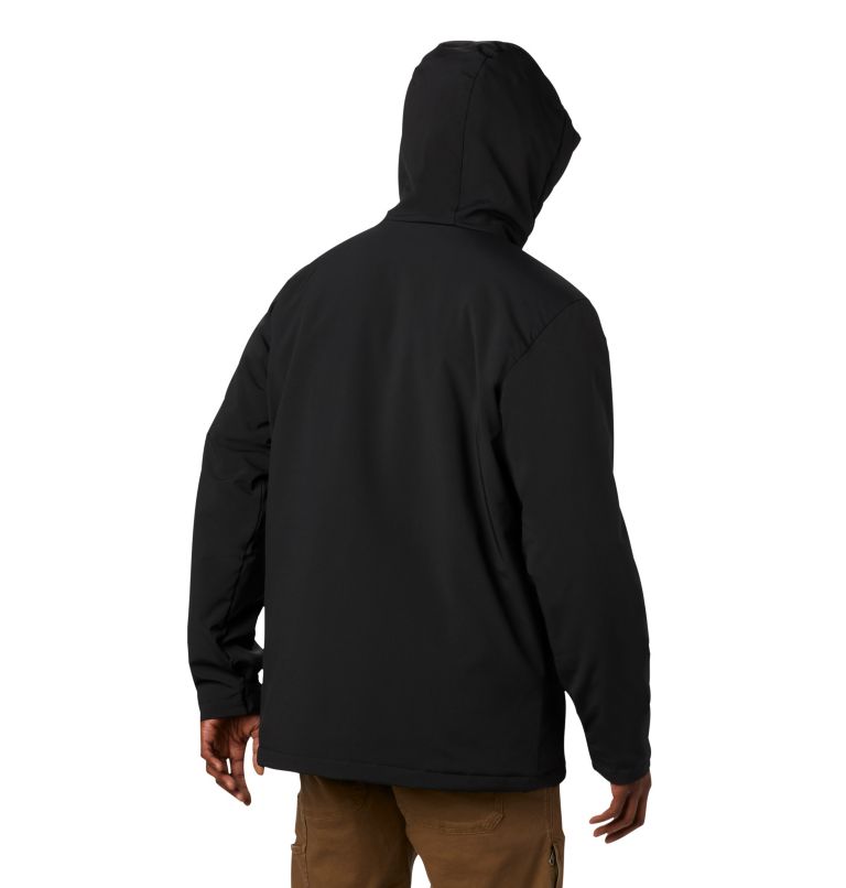 Men's Gate Racer Softshell Hooded Jacket - Tall, Color: Black, image 2