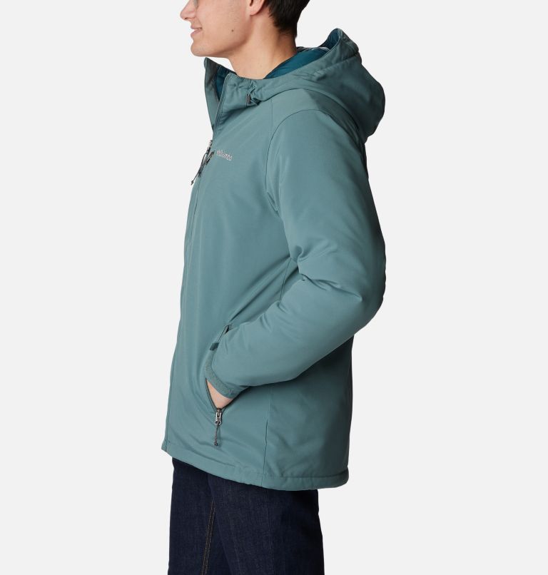 Men's Gate Racer Insulated Softshell Hooded Jacket - Tall, Color: Metal, image 3