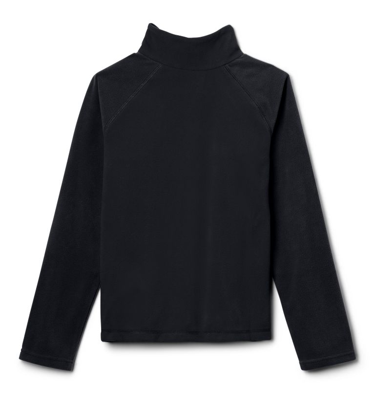 Boys' Glacial Fleece Quarter Zip Pullover, Color: Black, image 2