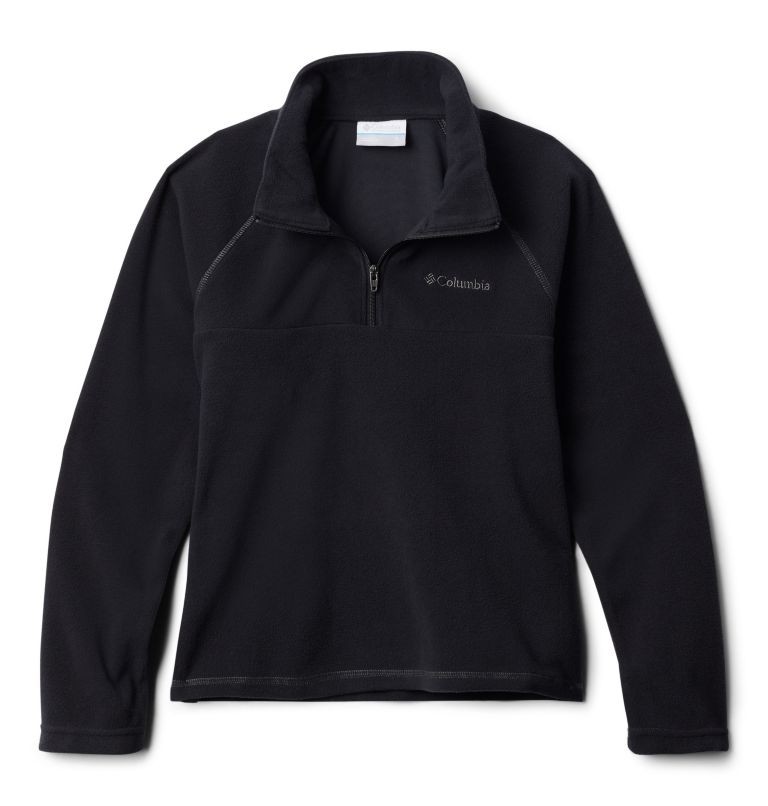Boys’ Glacial Fleece Quarter Zip Pullover, Color: Black, image 1