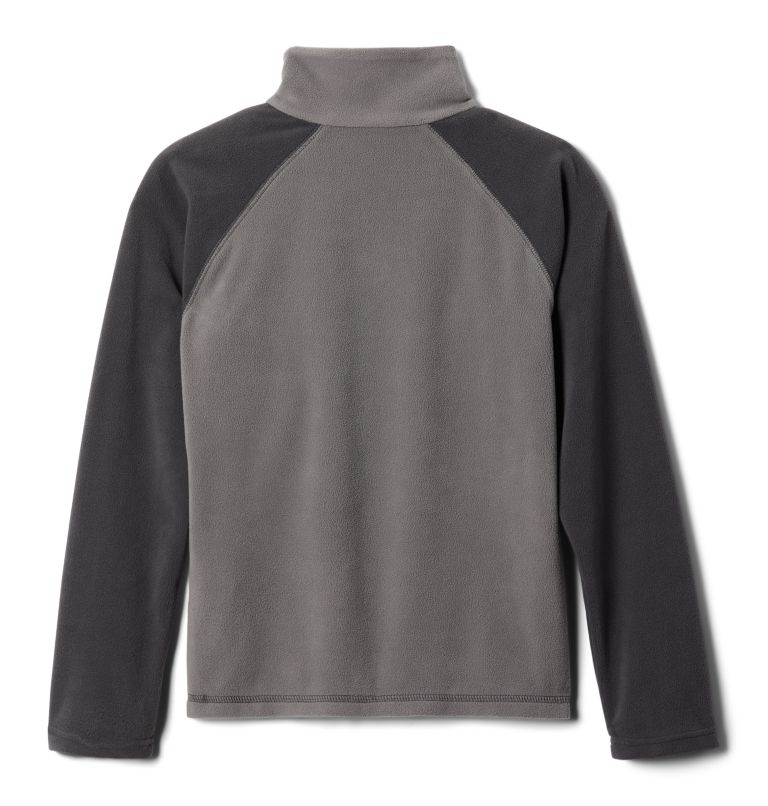 Thumbnail: Boys’ Glacial Fleece 1/4 Zip Pullover, Color: City Grey, Shark, image 2