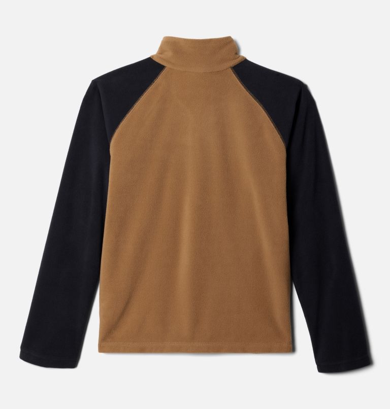 Boys’ Glacial Fleece Quarter Zip Pullover, Color: Delta, Black, image 2