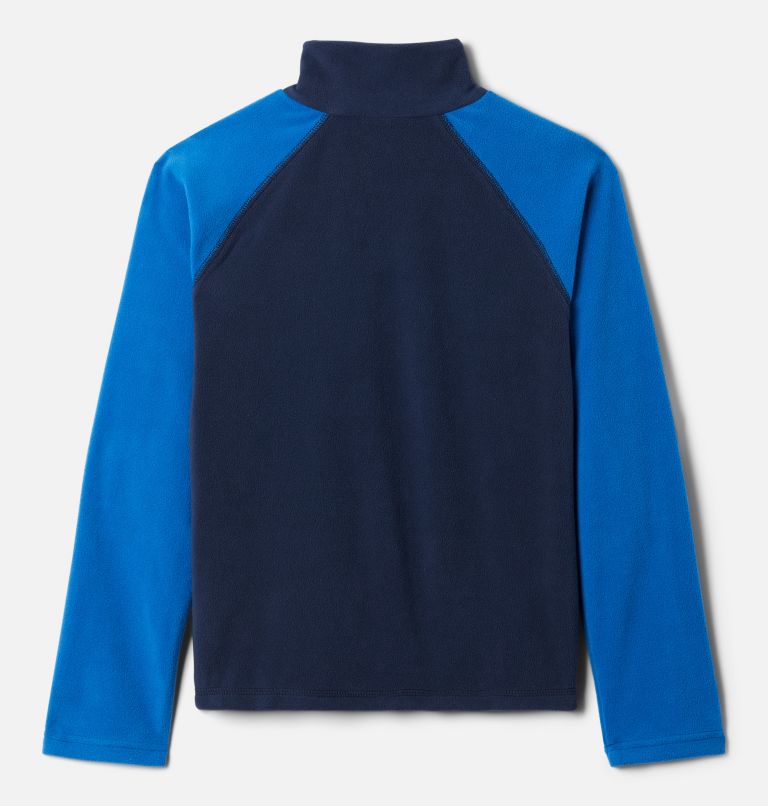 Thumbnail: Boys’ Glacial Fleece Quarter Zip Pullover, Color: Collegiate Navy, Bright Indigo, image 2
