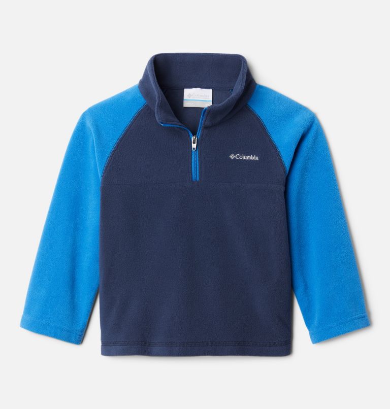 Boys’ Toddler Glacial 1/4 Zip Fleece Pullover, Color: Collegiate Navy, Bright Indigo, image 1