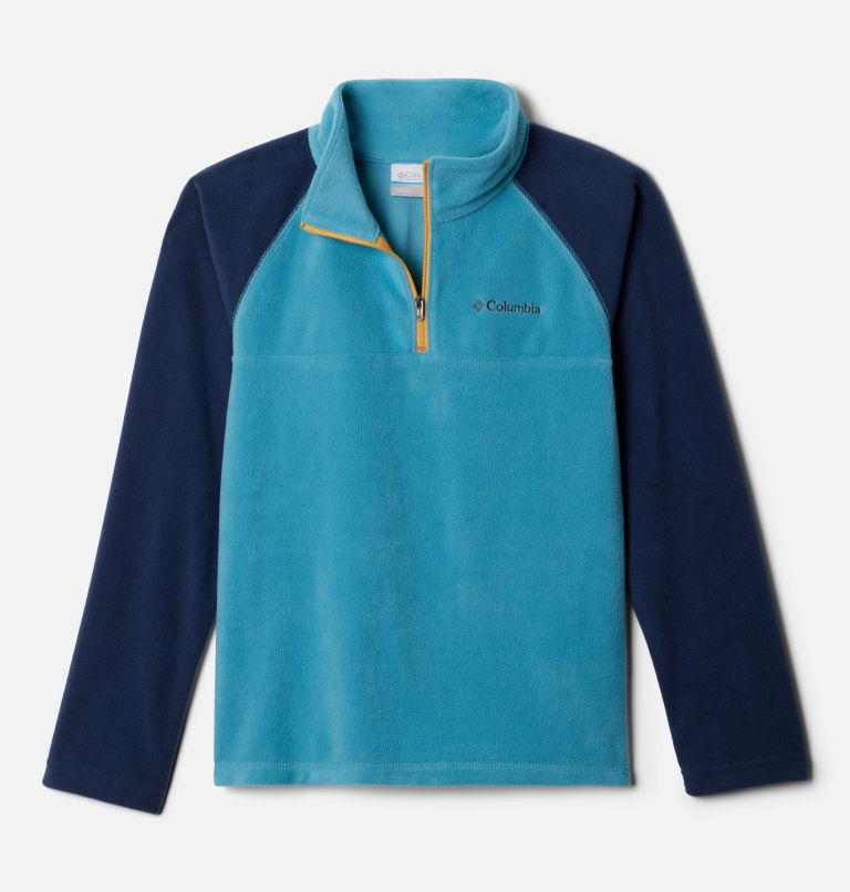 Boys’ Glacial Fleece Half Zip Jacket, Color: Shasta, Collegiate Navy, image 1