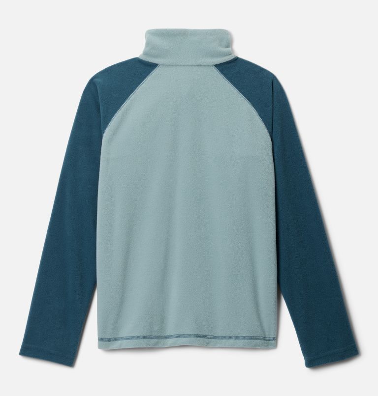 Boys’ Glacial Fleece Quarter Zip Pullover, Color: Crushed Blue, Everblue, image 2