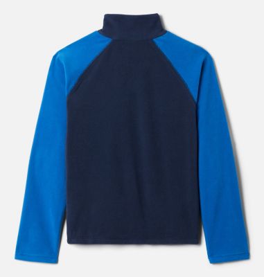 Boys&rsquo; Glacial&trade; Fleece Half Zip Jacket Glacial&trade; Half Zip | 023 | XS, Collegiate Navy, Bright Indigo, back
