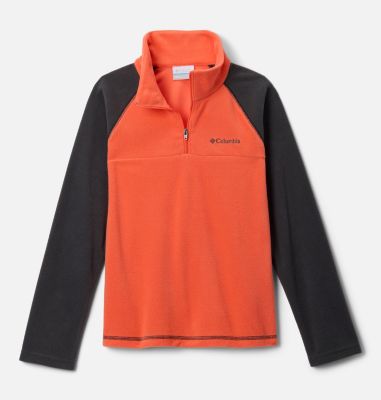 Glacial Fleece Quarter Zip Pullover für Jungen, Color: Zing, Shark, image 1