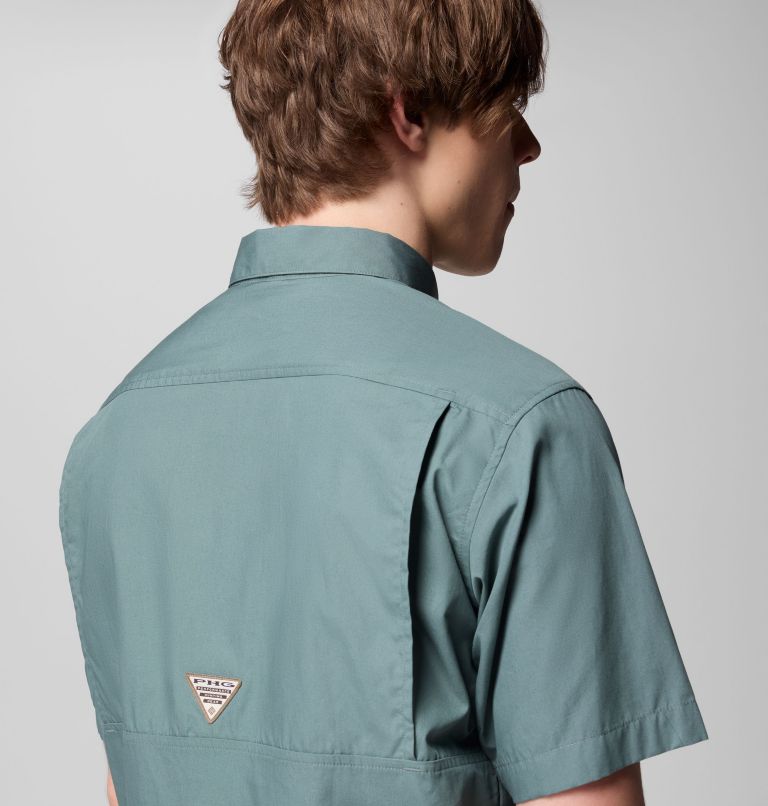 Men's PHG Sharptail Short Sleeve Shirt, Color: Pond, Timberwoods Camo, image 6