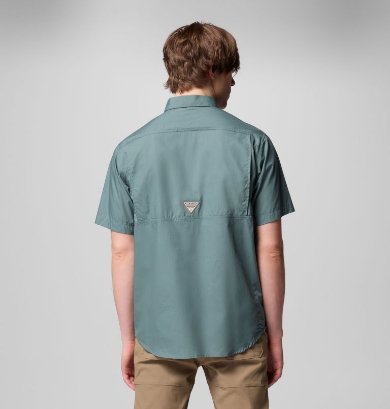 Men's PHG Sharptail Short Sleeve Shirt, Color: Pond, Timberwoods Camo, image 3