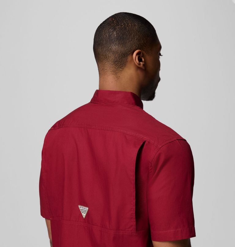Men's PHG Sharptail Short Sleeve Shirt, Color: Red Jasper, Timberwoods Camo, image 7