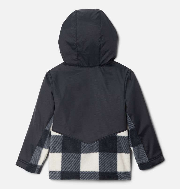 Thumbnail: Toddler Steens Mt Overlay Hoodie, Color: Chalk Check, Black, image 2