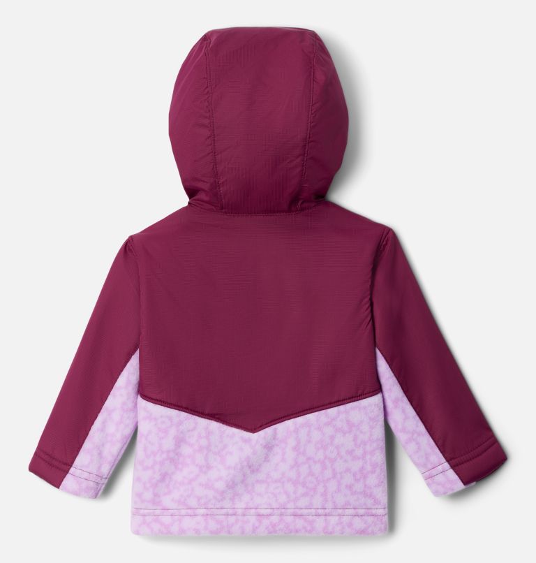 Thumbnail: Kids' Infant Steens Mountain Overlay Hooded Jacket, Color: Gumdrop Posies, Marionberry, image 2