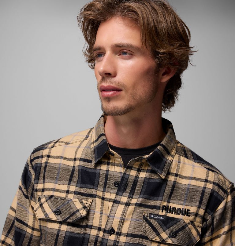 CLG Flare Gun Flannel LS Shirt, Color: PD - Sierra Tan Tartan, image 6