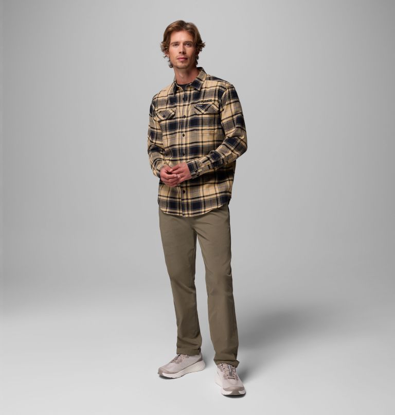CLG Flare Gun Flannel LS Shirt, Color: PD - Sierra Tan Tartan, image 2