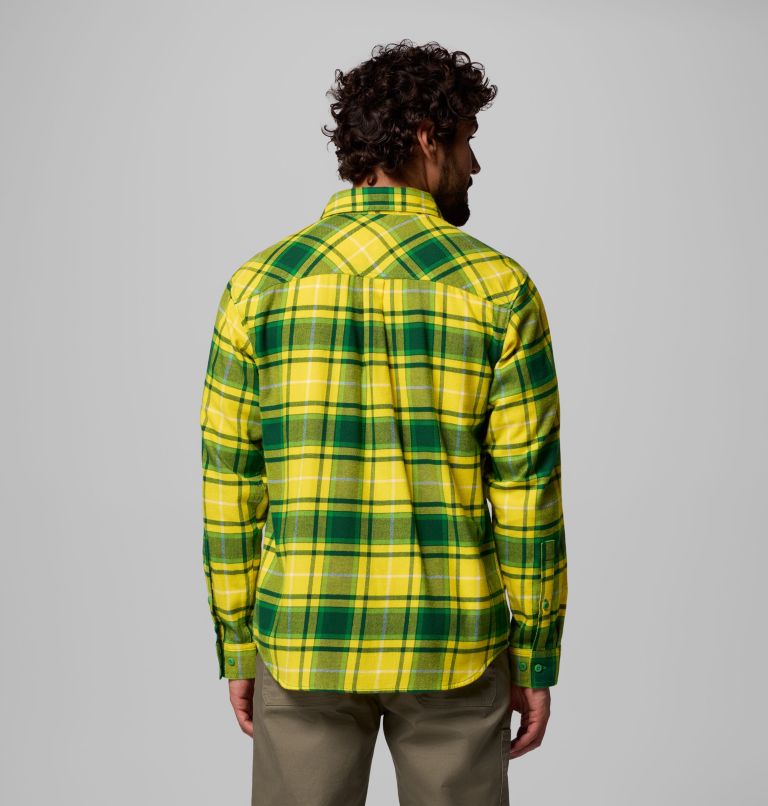 CLG Flare Gun Flannel LS Shirt, Color: UO - Fuse Green Tartan, image 3
