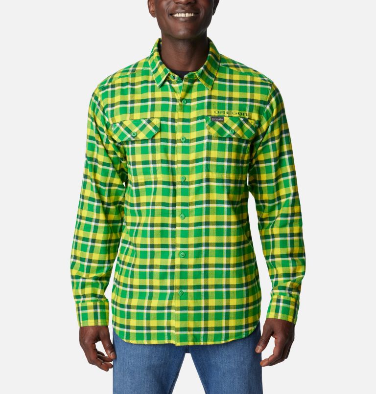 Men's Collegiate Flare Gun™ Flannel Long Sleeve Shirt - Oregon