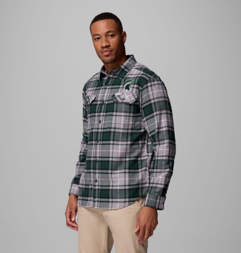 CLG Flare Gun Flannel LS Shirt, Color: MS - Spruce Tartan, image 4