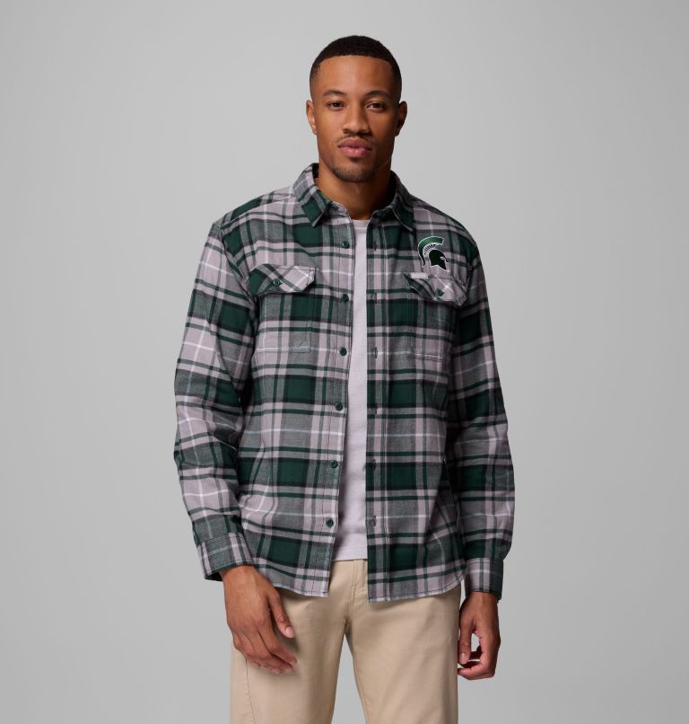 CLG Flare Gun Flannel LS Shirt, Color: MS - Spruce Tartan, image 5