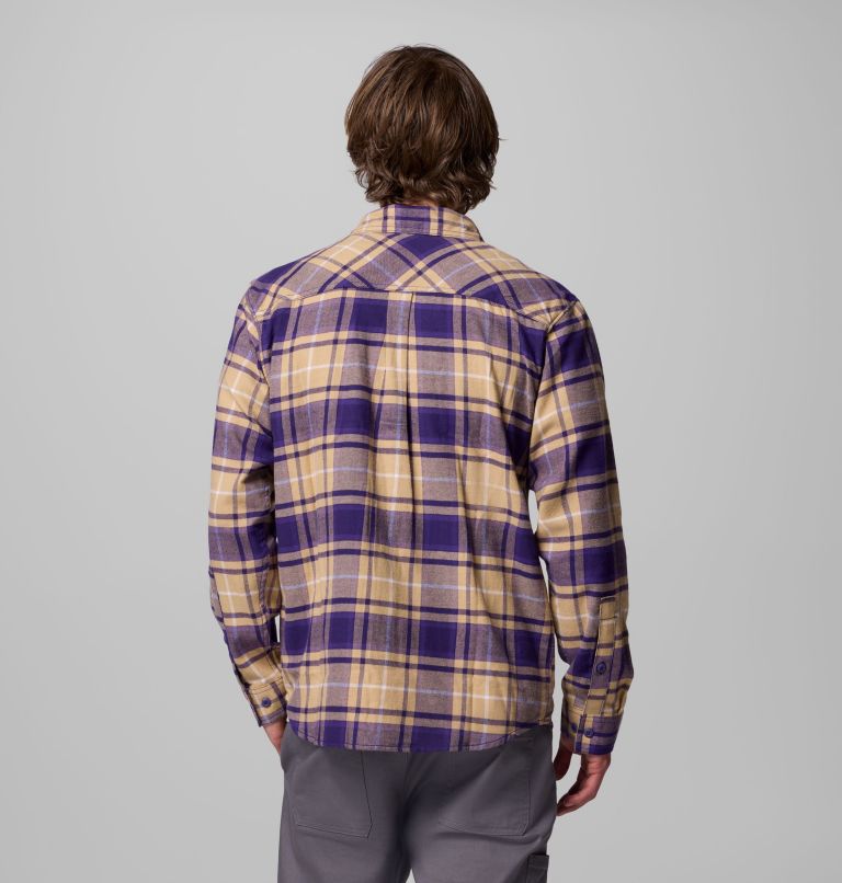CLG Flare Gun Flannel LS Shirt, Color: UW - UW Purple Tartan, image 3