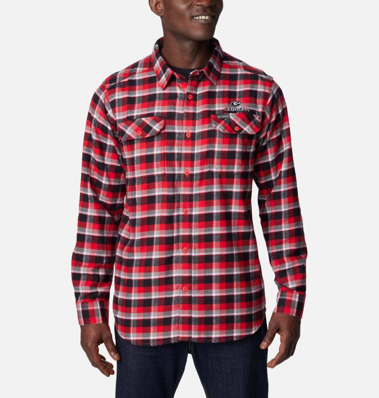 Columbia Men's Flare Gun Flannel Long Sleeve Shirt - Dallas Cowboys - M - BluePlaid