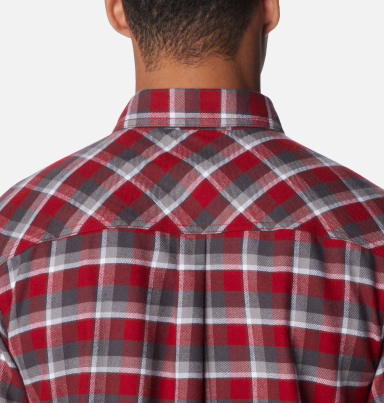 Men's Collegiate Flare Gun Flannel Long Sleeve Shirt - Alabama, Color: ALA - Red Velvet Plaid, image 5