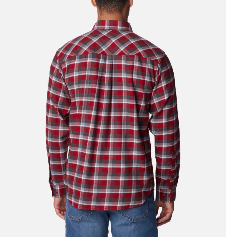 Men's Collegiate Flare Gun Flannel Long Sleeve Shirt - Alabama, Color: ALA - Red Velvet Plaid, image 2